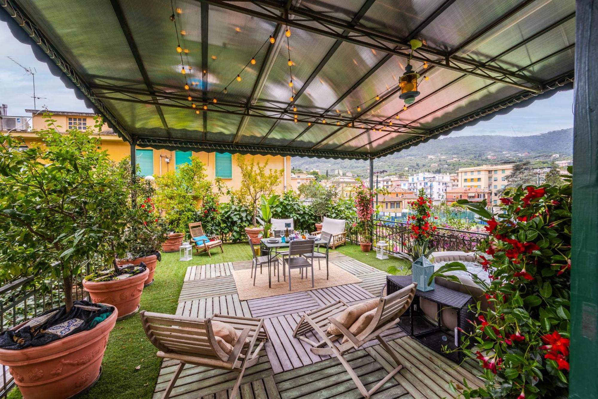 Terrazza Portofino Splendido Appartamento Con Piscina Idromassaggio - Parcheggio Gratis Santa Margherita Ligure Exteriör bild