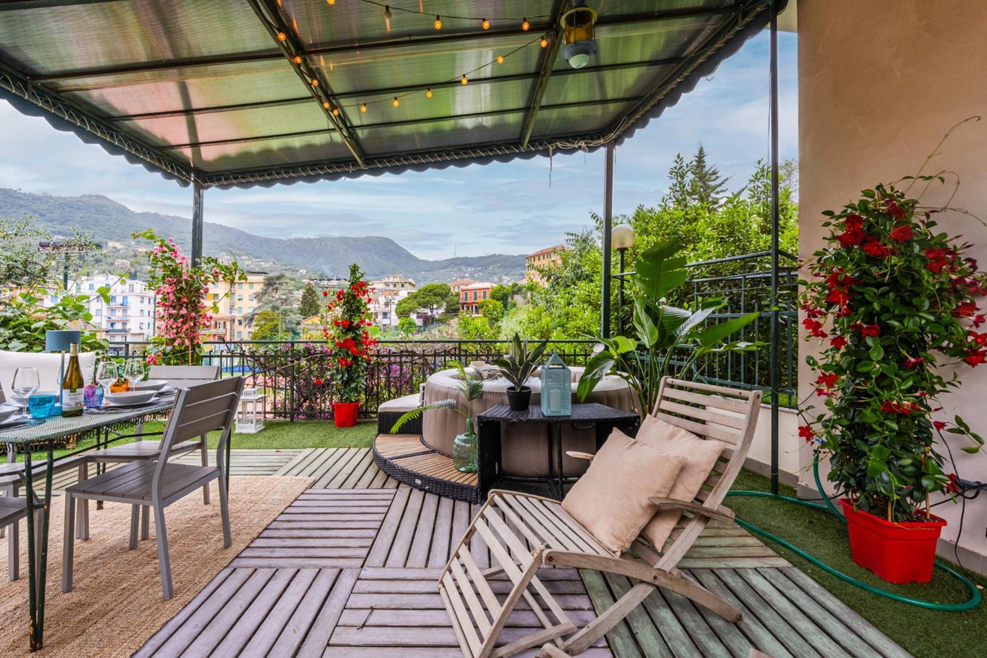 Terrazza Portofino Splendido Appartamento Con Piscina Idromassaggio - Parcheggio Gratis Santa Margherita Ligure Exteriör bild