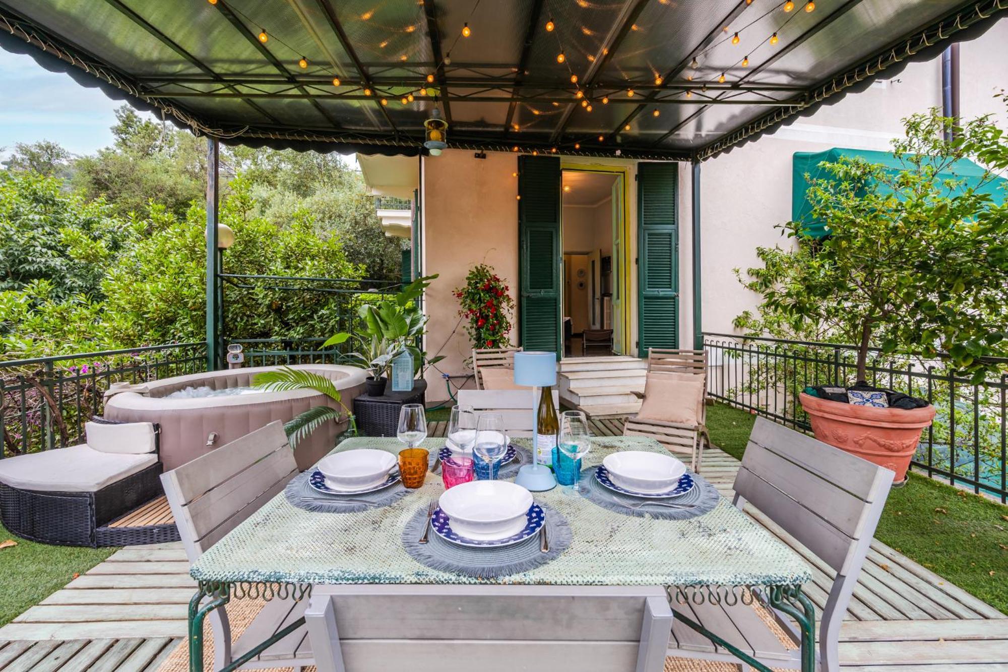 Terrazza Portofino Splendido Appartamento Con Piscina Idromassaggio - Parcheggio Gratis Santa Margherita Ligure Exteriör bild